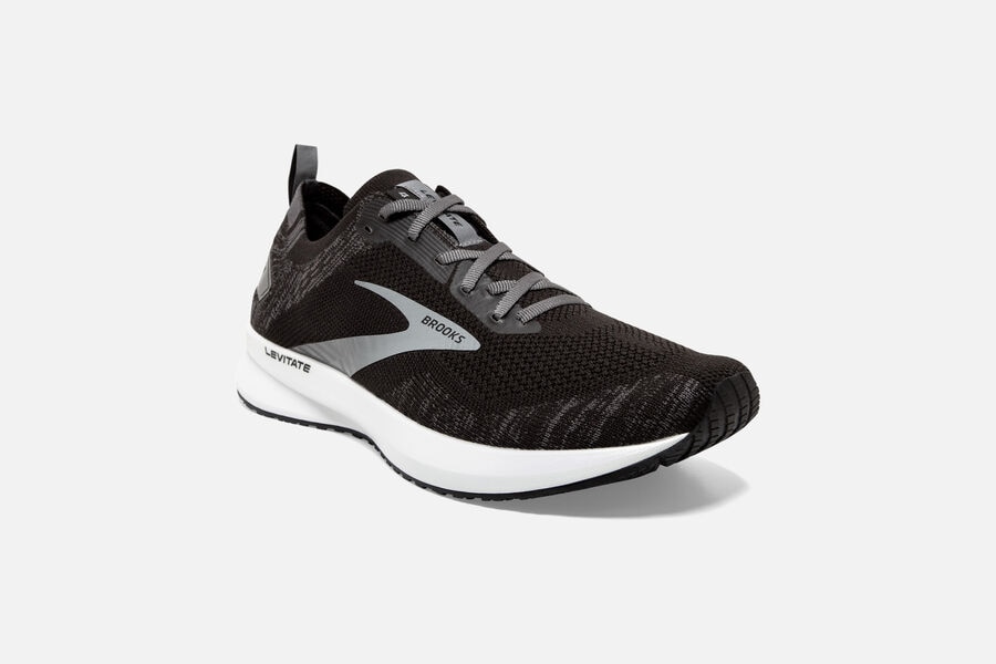 Brooks Levitate 4 Road Loopschoenen Heren - Zwart/Wit - 320951IUE